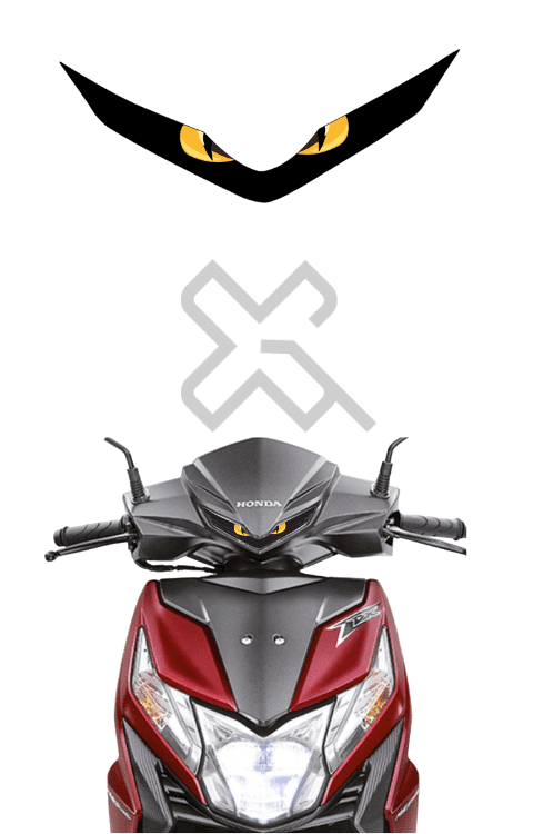 Dio Bs6 New Model Eye Sticker | Dio Bs6 DRL Sticker